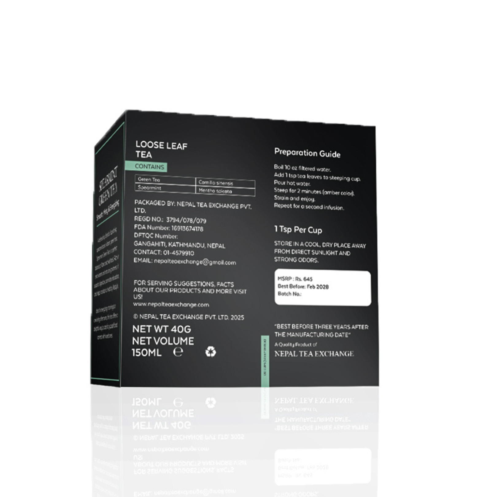 46° Spearmint Green Tea