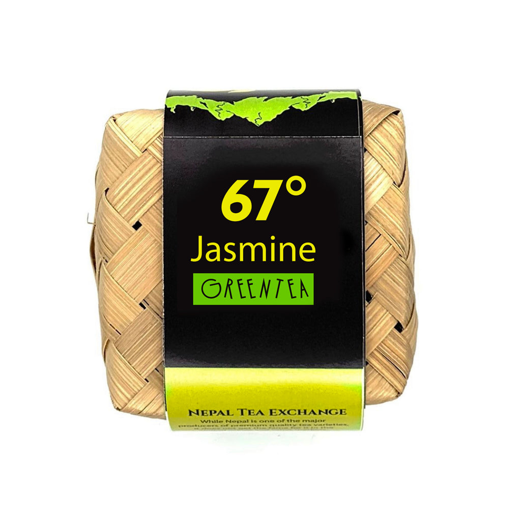 Jasmine Green Tea - Handcrafted Bamboo Box Packaging - 50g