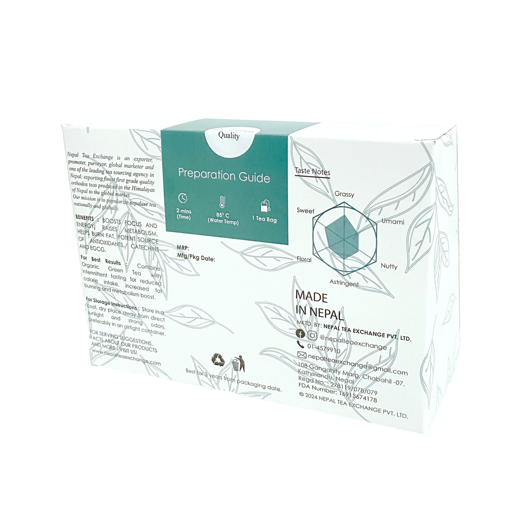 Organic Green Tea - 50 Tea Bags - Wellness Collection