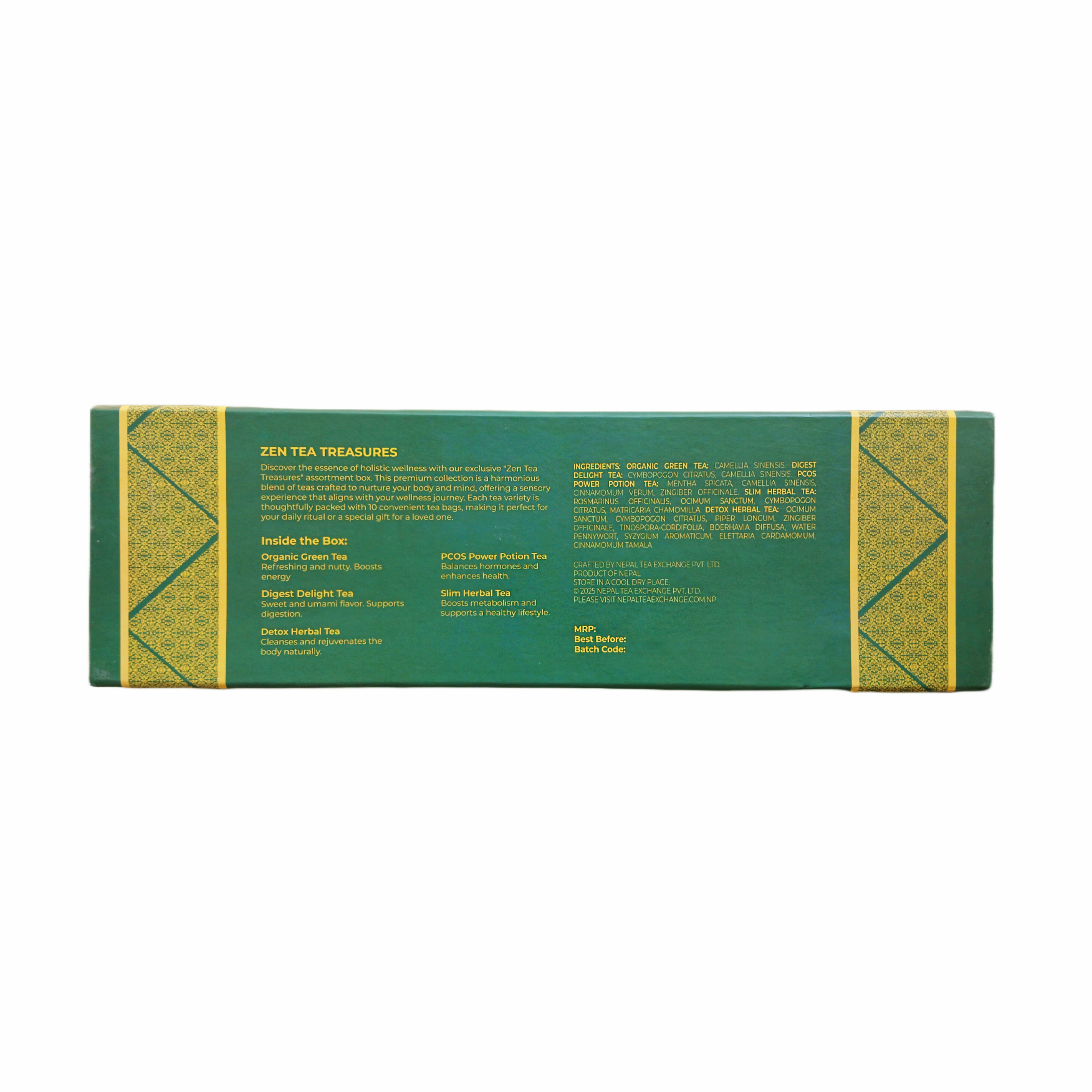 Zen Tea Treasures - Wellness Collection - Assortment Gift Box